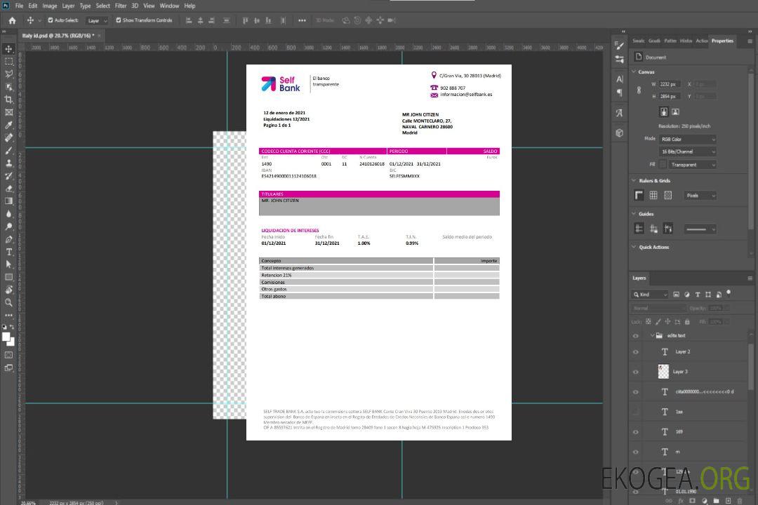 Modèle de justificatif de domicile Espagne Self Bank au format Word et PDF, au format .doc et .pdf template Modèle de justificatif de domicile Espagne Self Bank au format Word et PDF, au format .doc et .pdf template